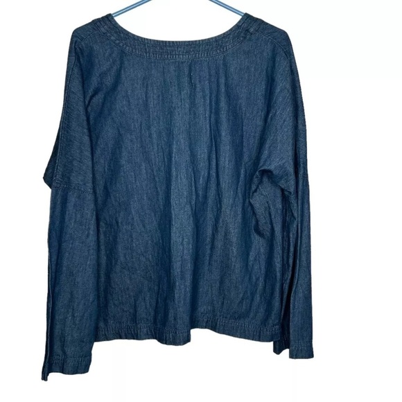 New Universal Threads Women's Long Sleeve Denim Woven Top Size small BNWT - Picture 6 of 8